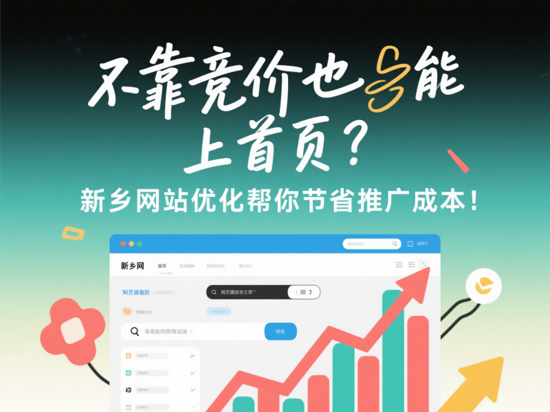 不靠競(jìng)價(jià)也能上首頁(yè)？新鄉(xiāng)網(wǎng)站優(yōu)化幫你節(jié)省推廣成本！